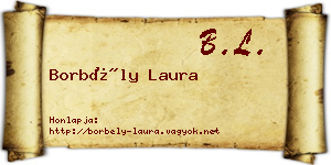 Borbély Laura névjegykártya