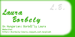 laura borbely business card